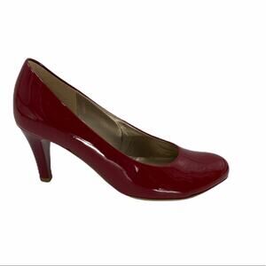 Gabor Stylish Cranberry Red Patent Heels